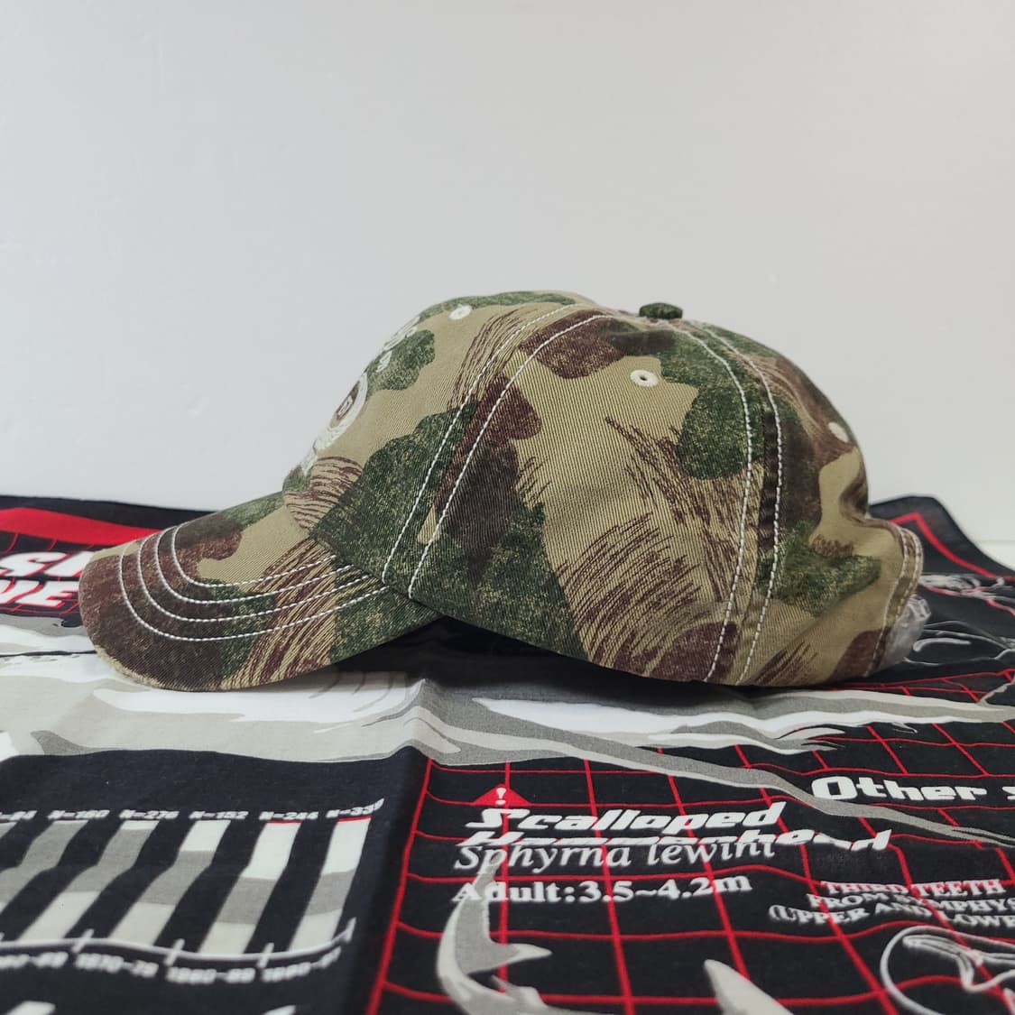 (데드스탁) 90s~00s 폴로 카모 밀리터리 가죽 빈티지 모자 캡 볼캡 상품이미지5