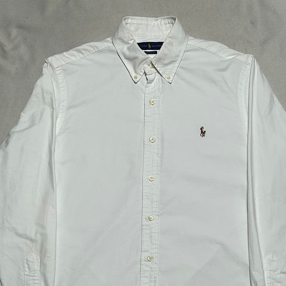 M 폴로랄프로렌 클래식 핏 화이트 코튼 셔츠 상품이미지1