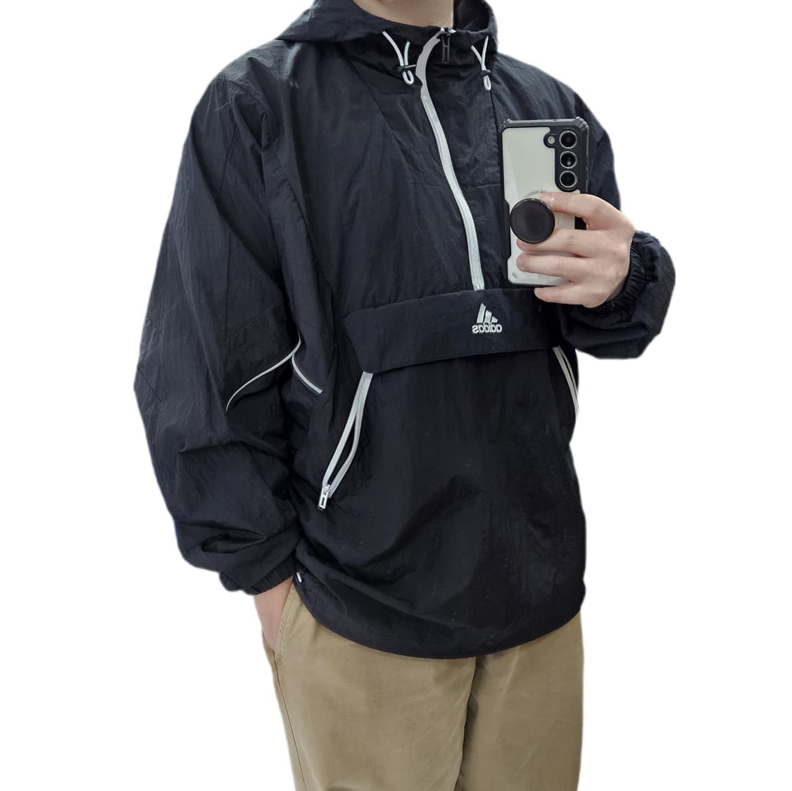 컨디션A 아디다스 오버핏 우븐 아노락 XL 상품이미지1