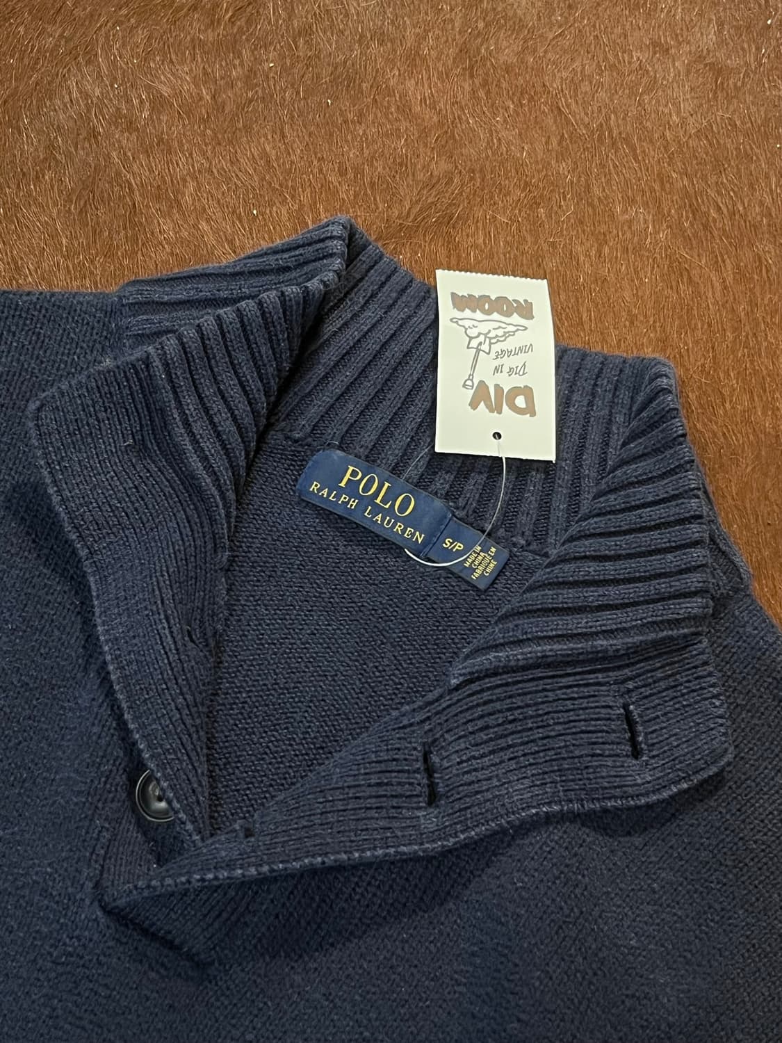 폴로 랄프로렌 포니로고 하프 버튼 니트 상품이미지4