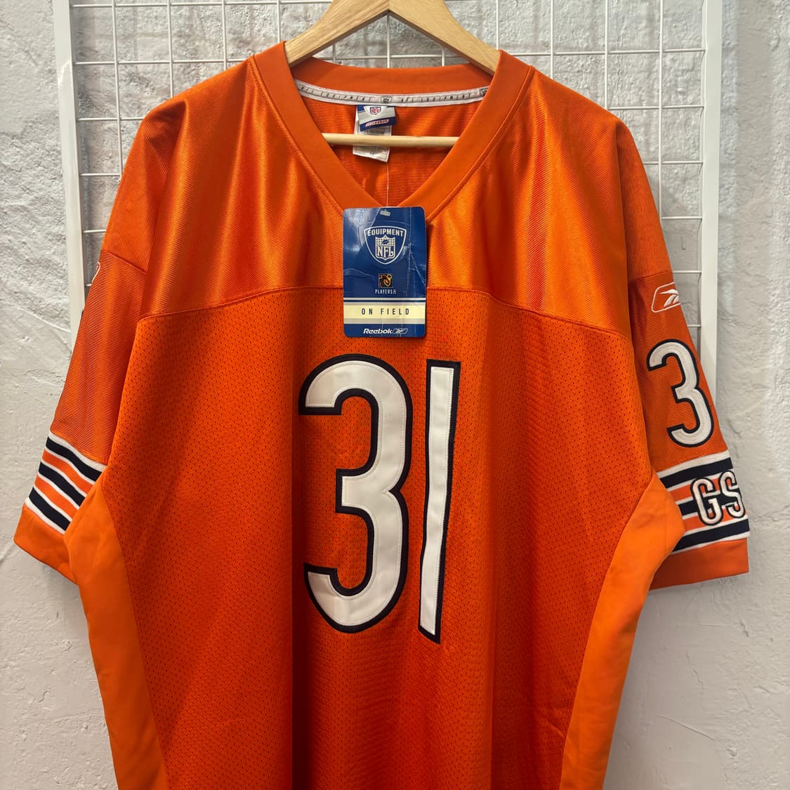 NFL X 리복 시카고 베어스 오렌지 유니폼 져지 2XL 상품이미지3