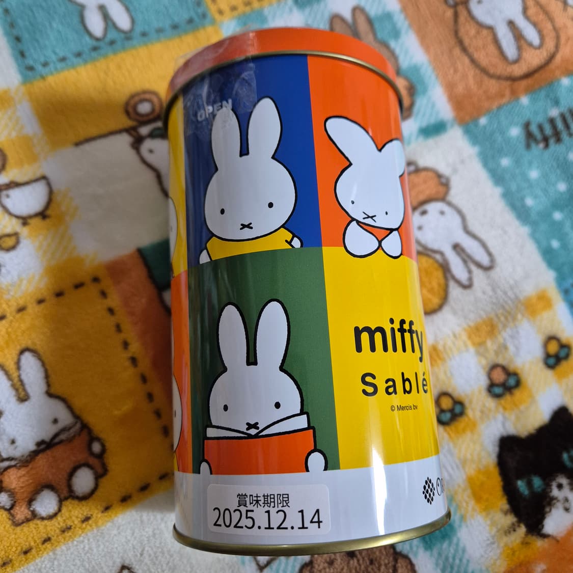 Flower miffy 원형 틴케이스+쿠키5개 새상품 상품이미지4