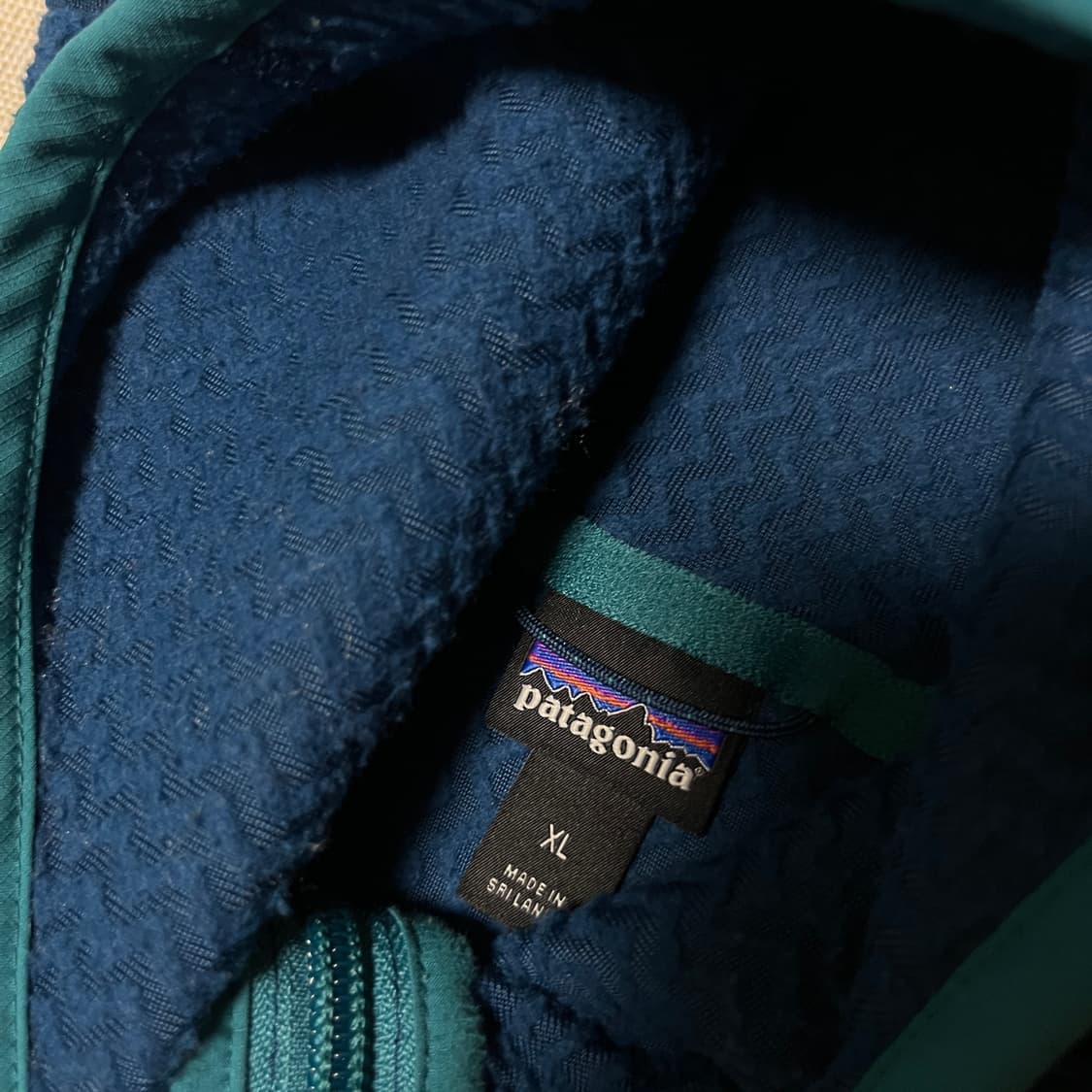 파타고니아 R1 에어 풀 집 후디 XL 라곰 블루 상품이미지5