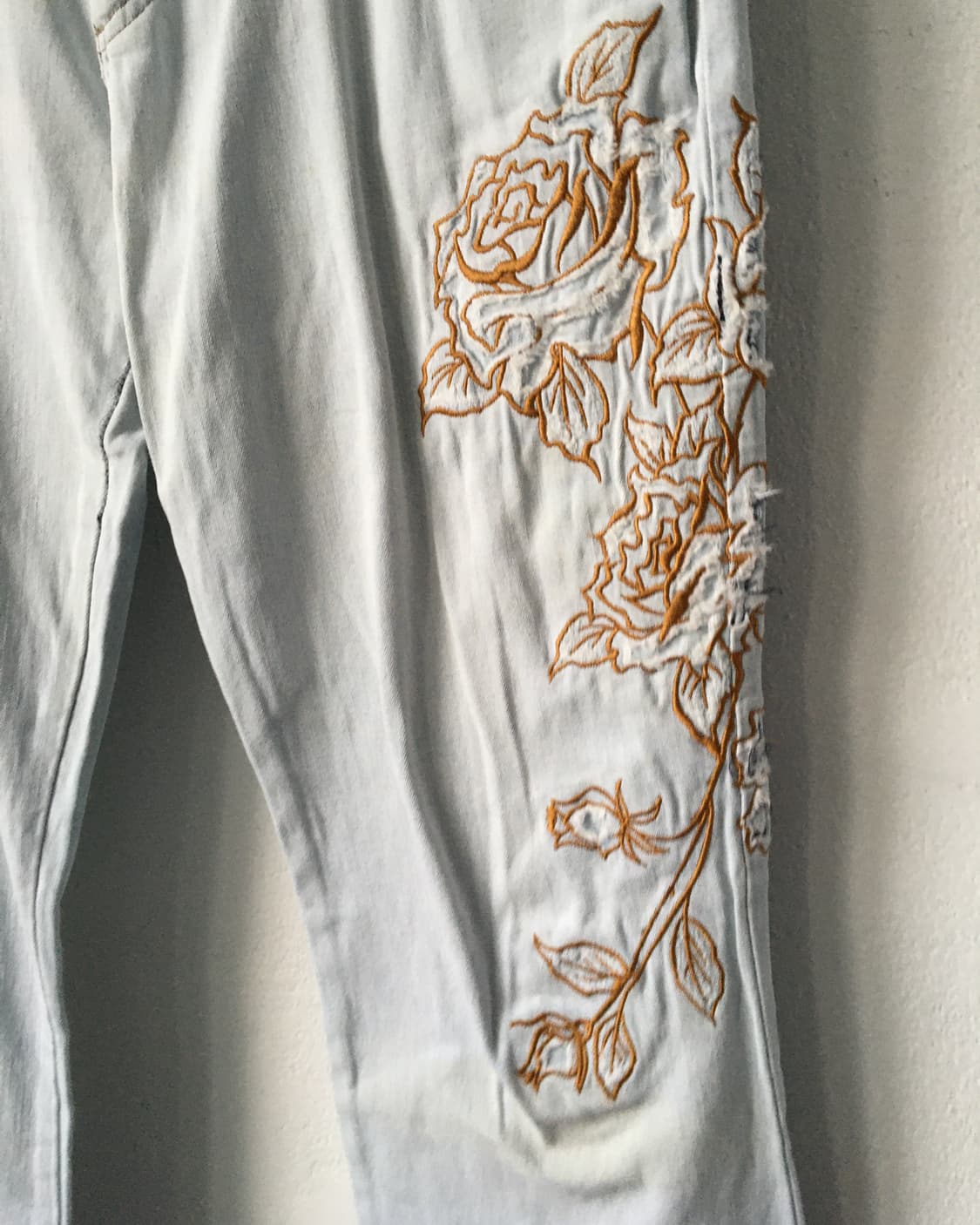 Embroidery point denim pants 상품이미지5