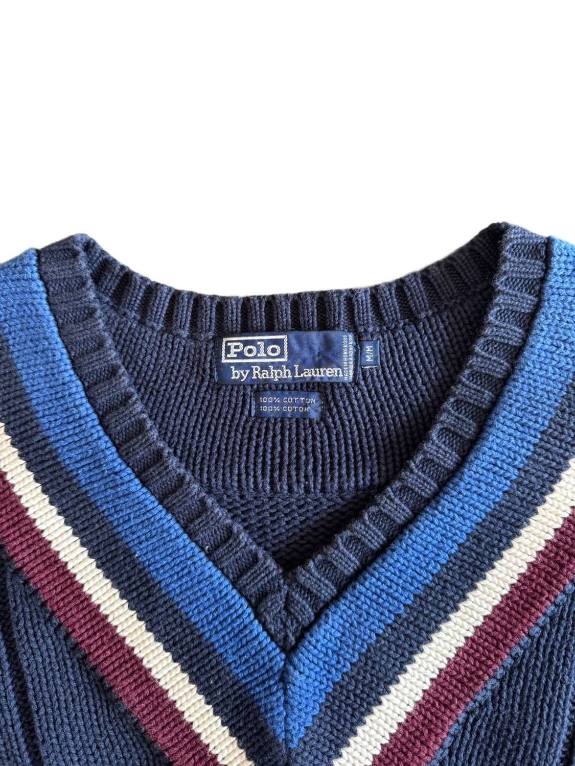 폴로 랄프로렌 브이넥 코튼 스웨터 상품이미지4