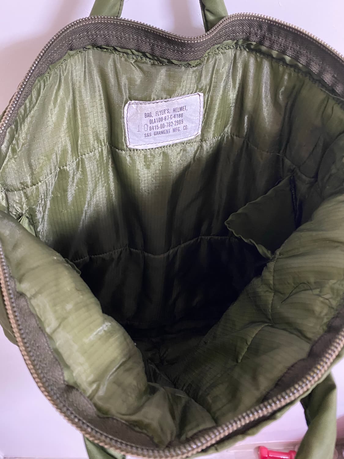 80s 미군 빈티지 헬멧백 상품이미지5
