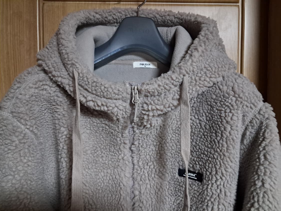 폴햄 뽀글이 후드집업 M 상품이미지4