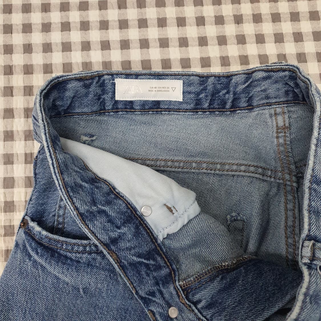 자라 와이드 데님 청바지 남자31 상품이미지2