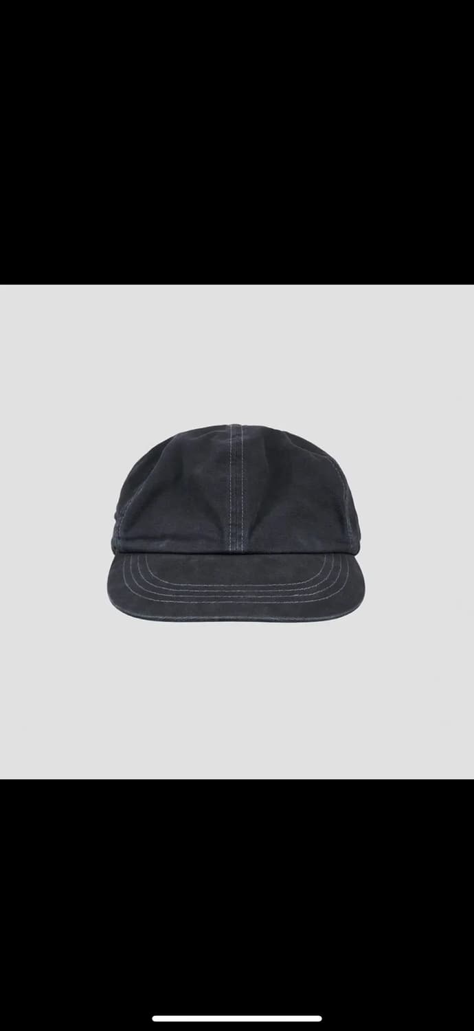 아포페니안 가먼트 워시드 옥스퍼드 볼캡 네이비 상품이미지6