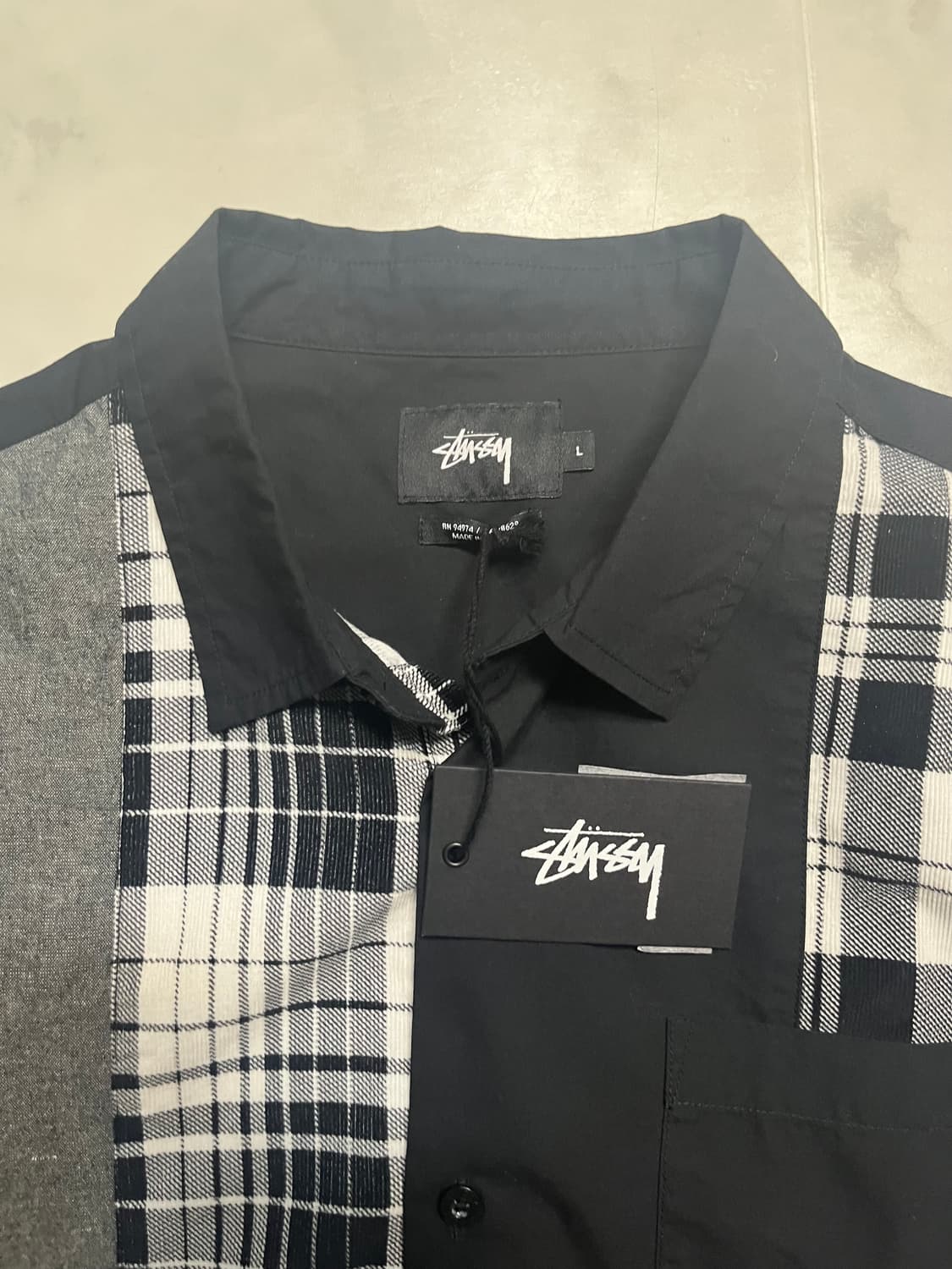 스투시 MIXED PANEL SHIRT 상품이미지6