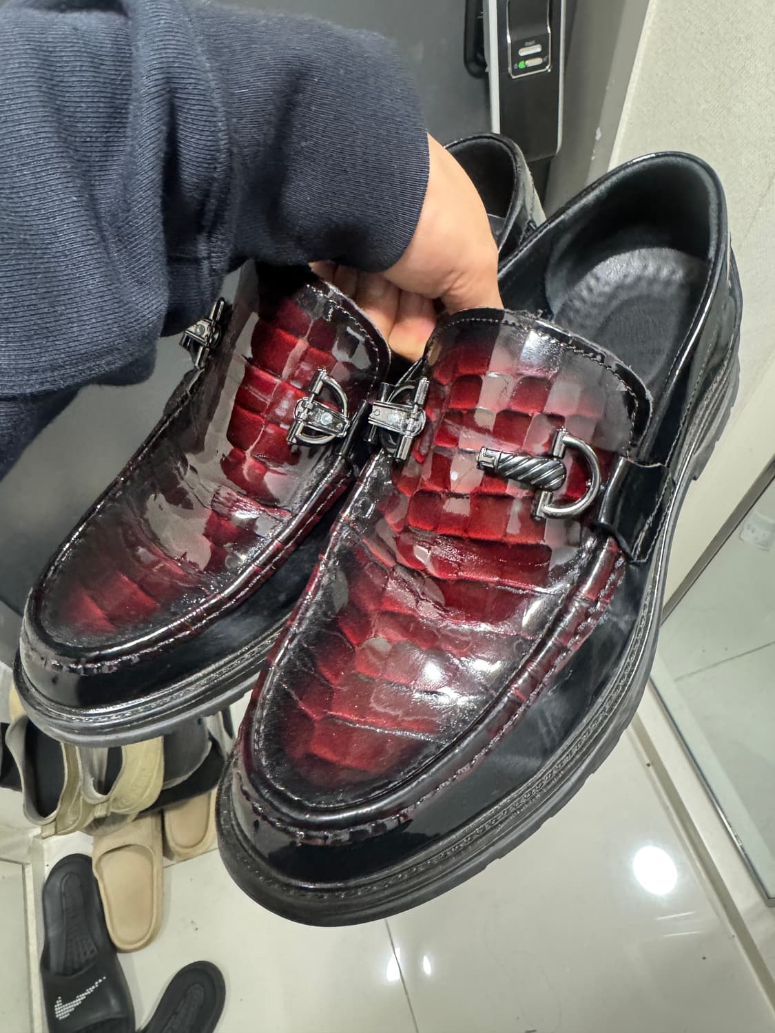 빈티지 악어가죽 로퍼 상품이미지2