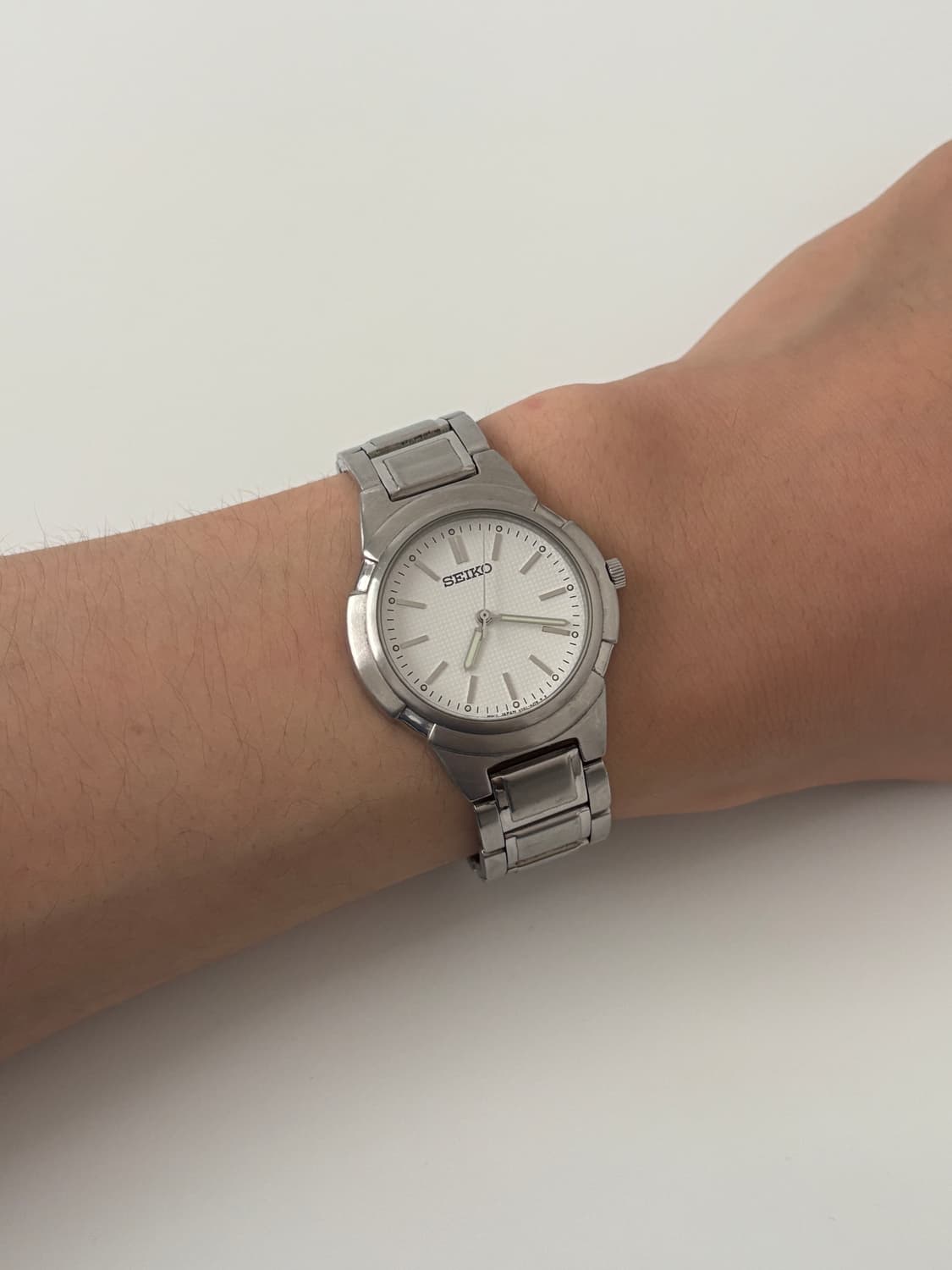 90s white dial silver quartz 상품이미지9