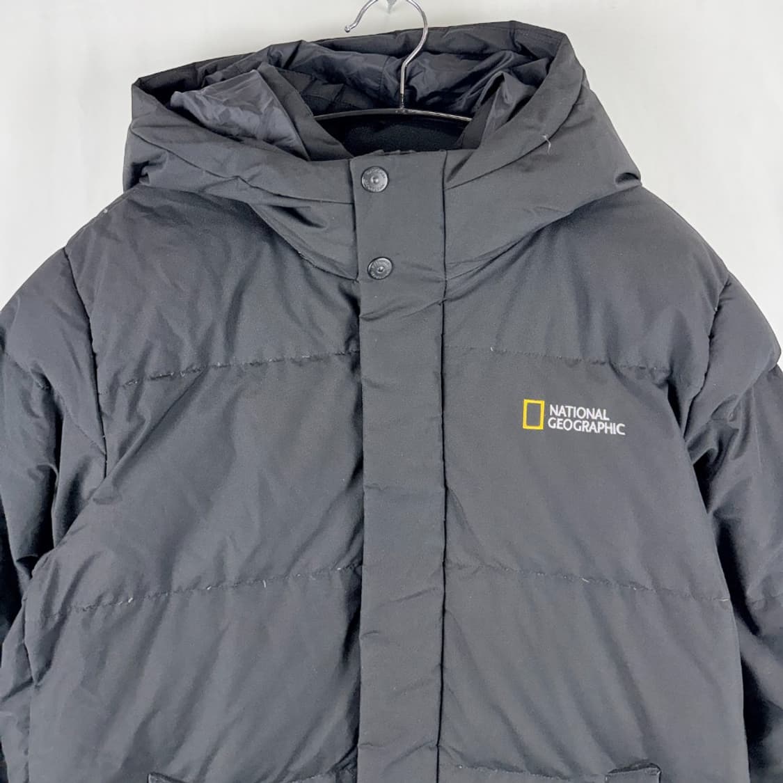 (160) 내셔널지오그래픽 키즈/우먼스 구스다운 롱패딩 블랙 상품이미지3
