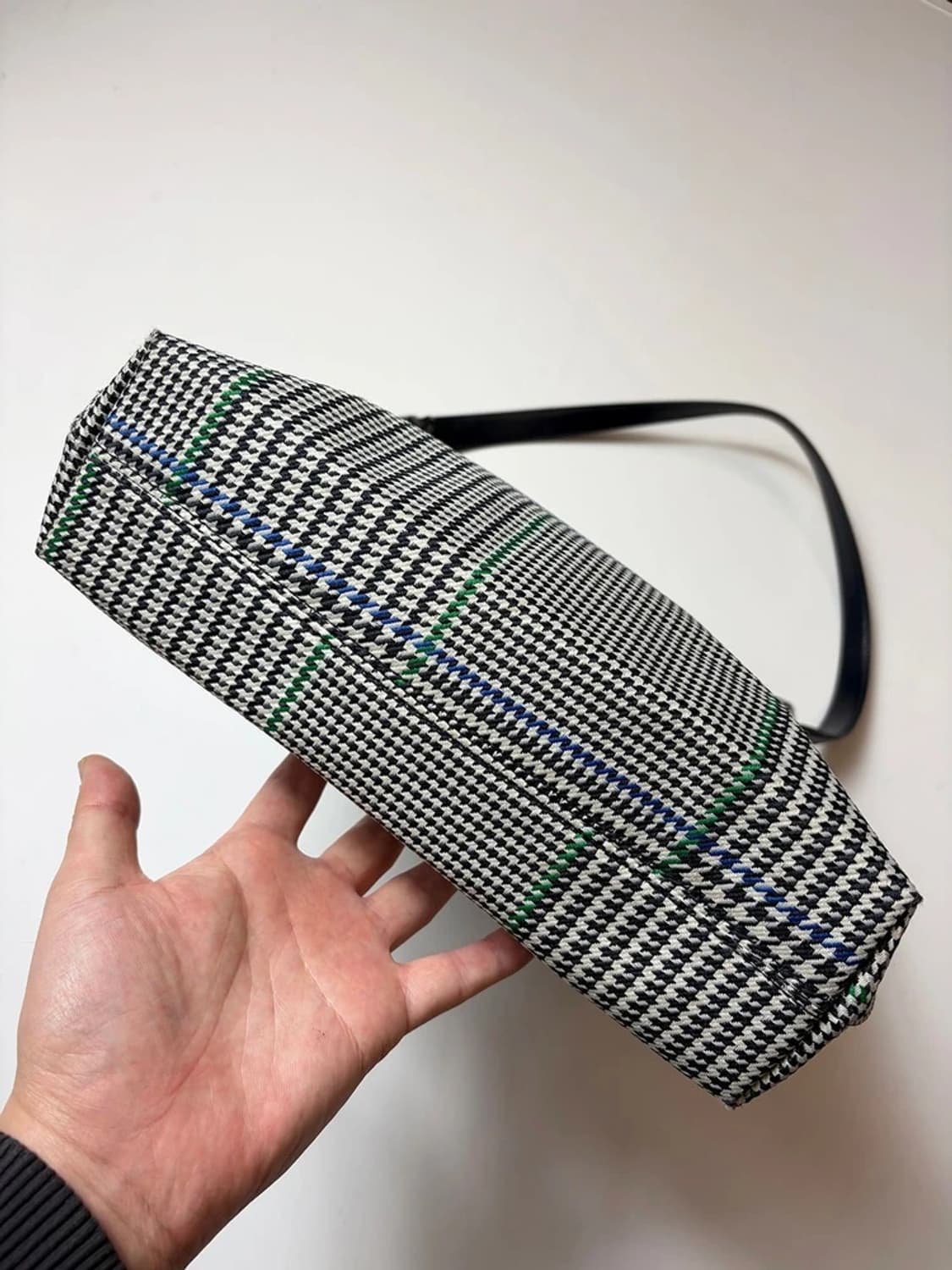 폴로랄프로렌 브라운 하운드 투스 체크 숄더백 Q1477 상품이미지5