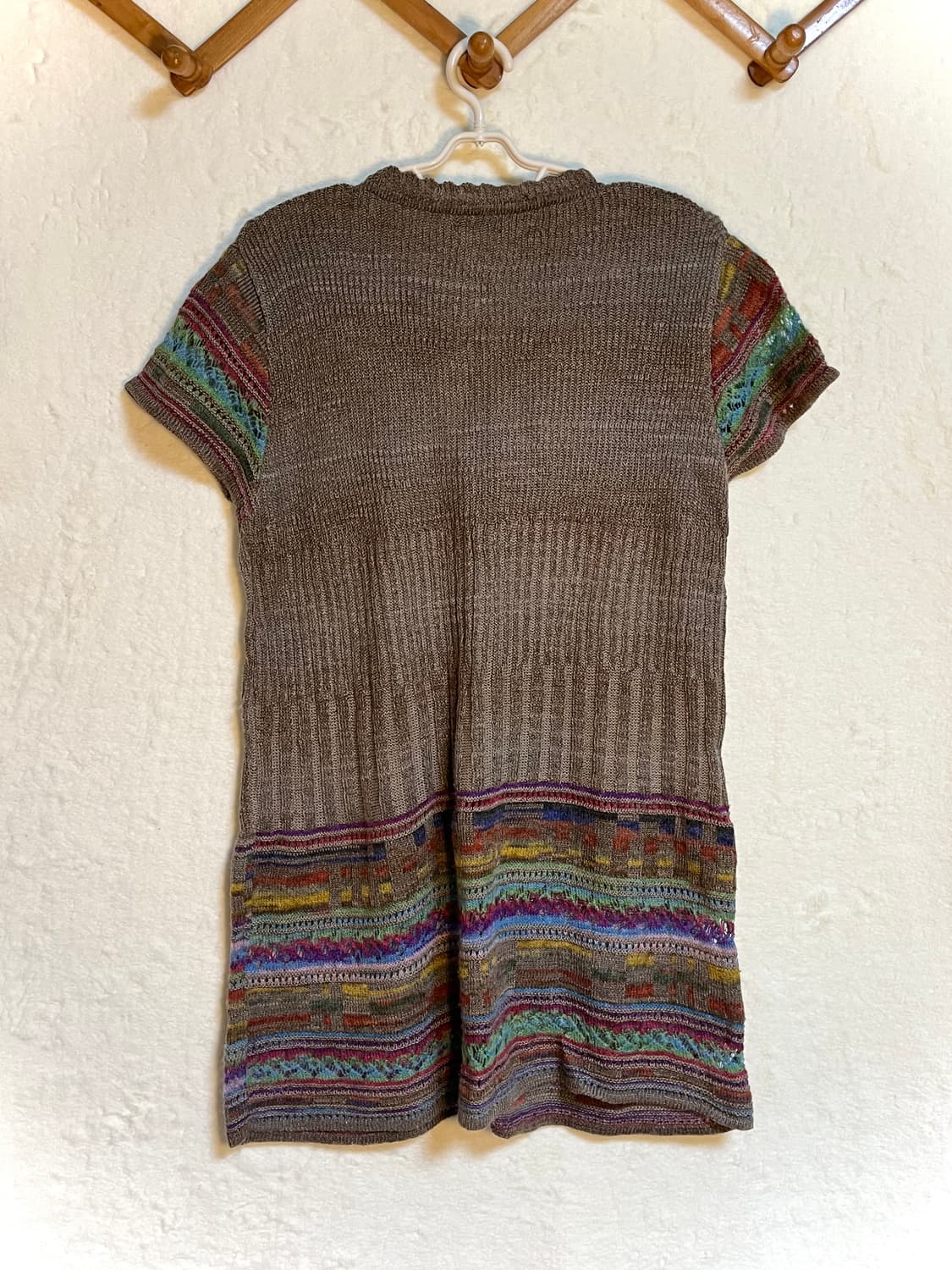 빈티지 모리걸 니트 반팔 원피스 상품이미지2