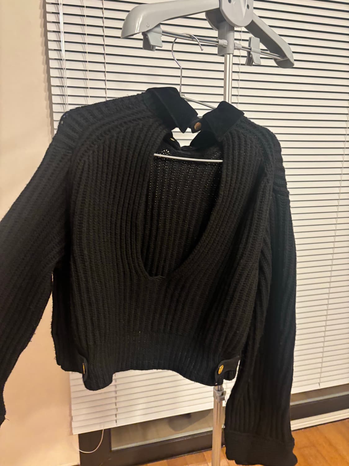 사카이 x 칼하트 WIP 니트 풀오버 디트로이트 블랙 상품이미지8