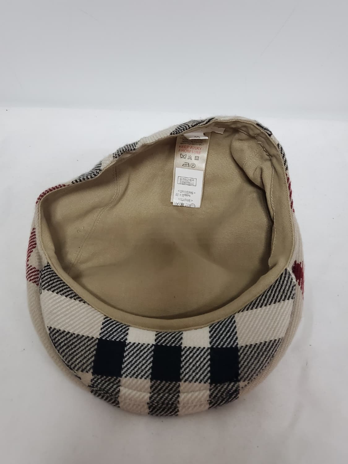 버버리 체크 헌팅캡 매장판정품 키즈용 상품이미지4