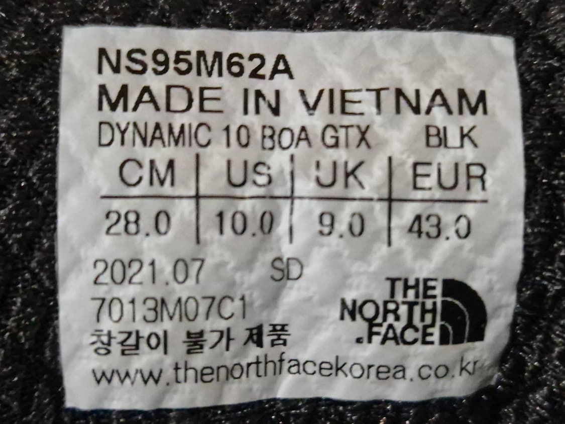 노스페이스 다이나믹10 BOA GTX 등산화 (280) 상품이미지7