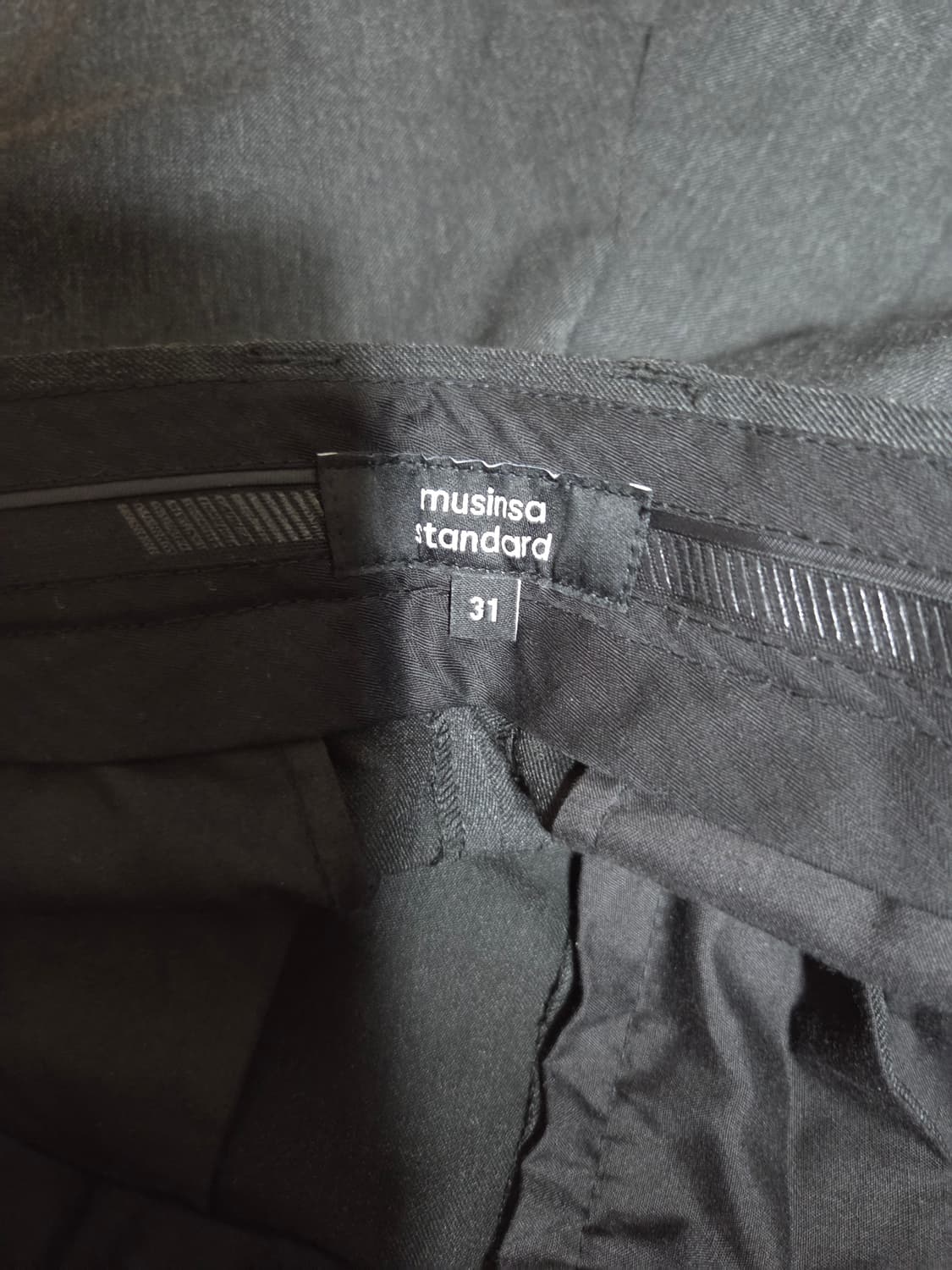 무신사 스탠다드 턴업 크롭 챠콜 그레이 31 상품이미지4