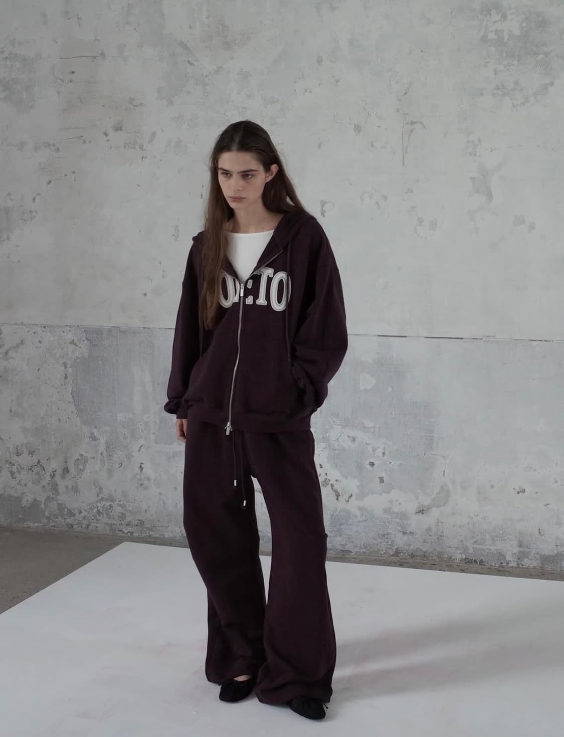 (새상품/택O) foeto 포에토 워싱데이 팬츠 보르도 기본기장 상품이미지2