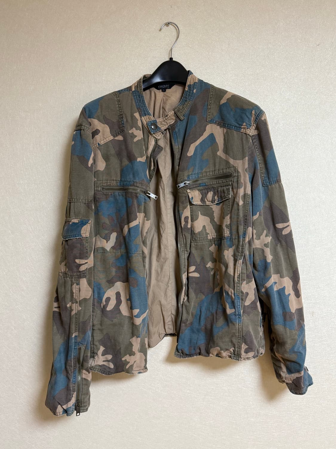 00s Dkny 카모 라이더자켓 상품이미지1