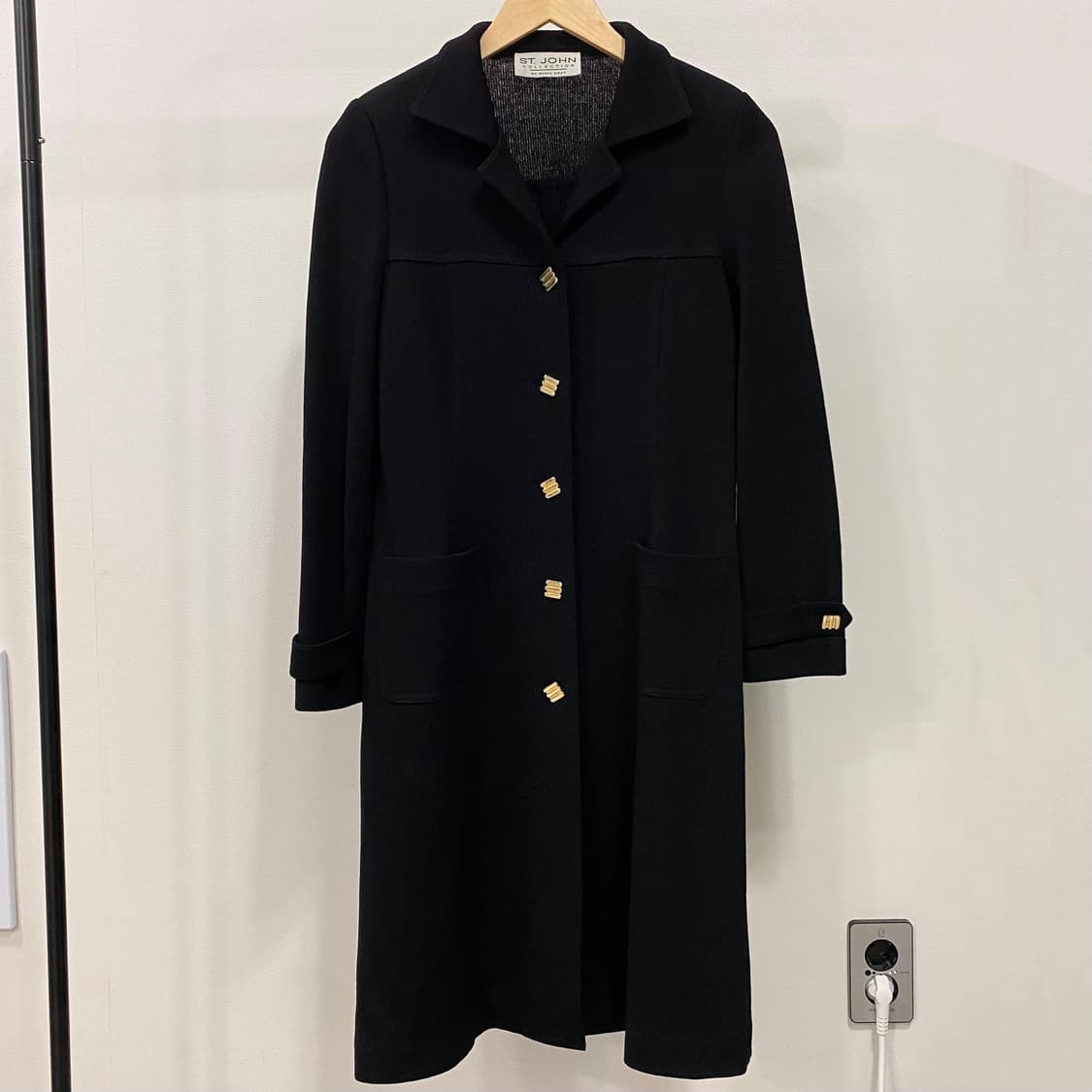 센존 금장 롱 니트 드레스 코트 상품이미지1