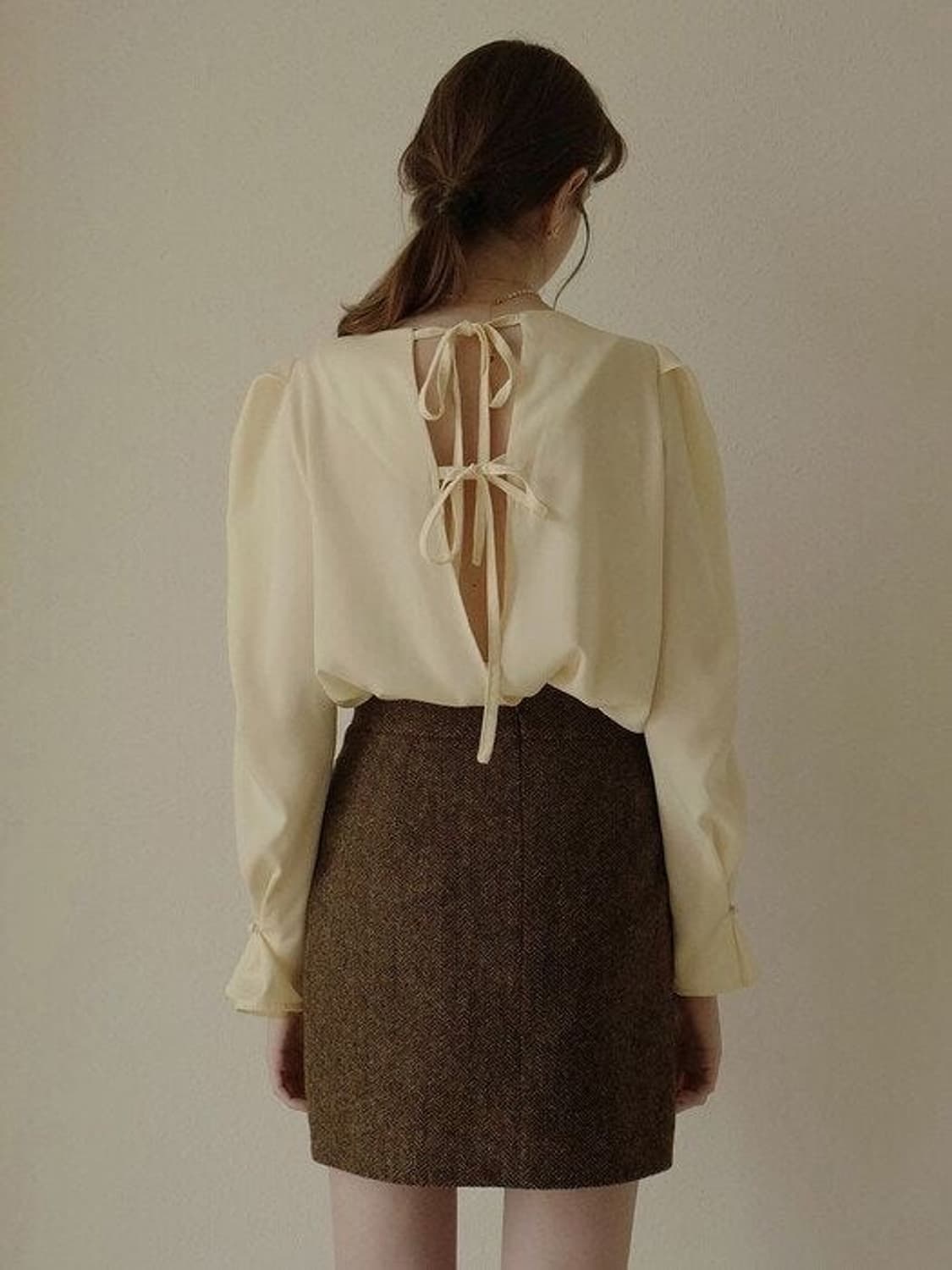 플로움 minuet blouse cream 상품이미지1