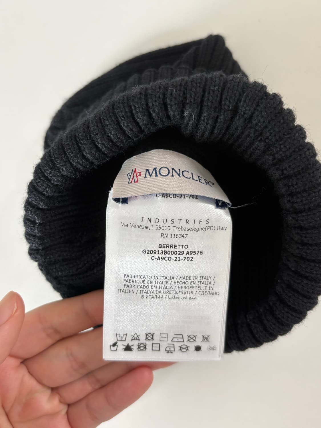 몽클레어 비니 블랙 상품이미지4
