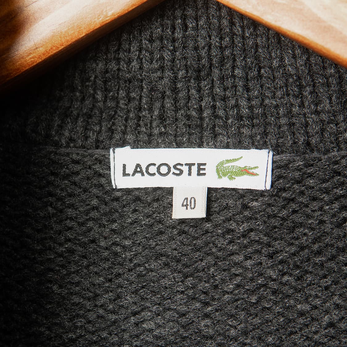 [95] 라코스테 숄카라 울 가디건 그레이 MT-1411  상품이미지7