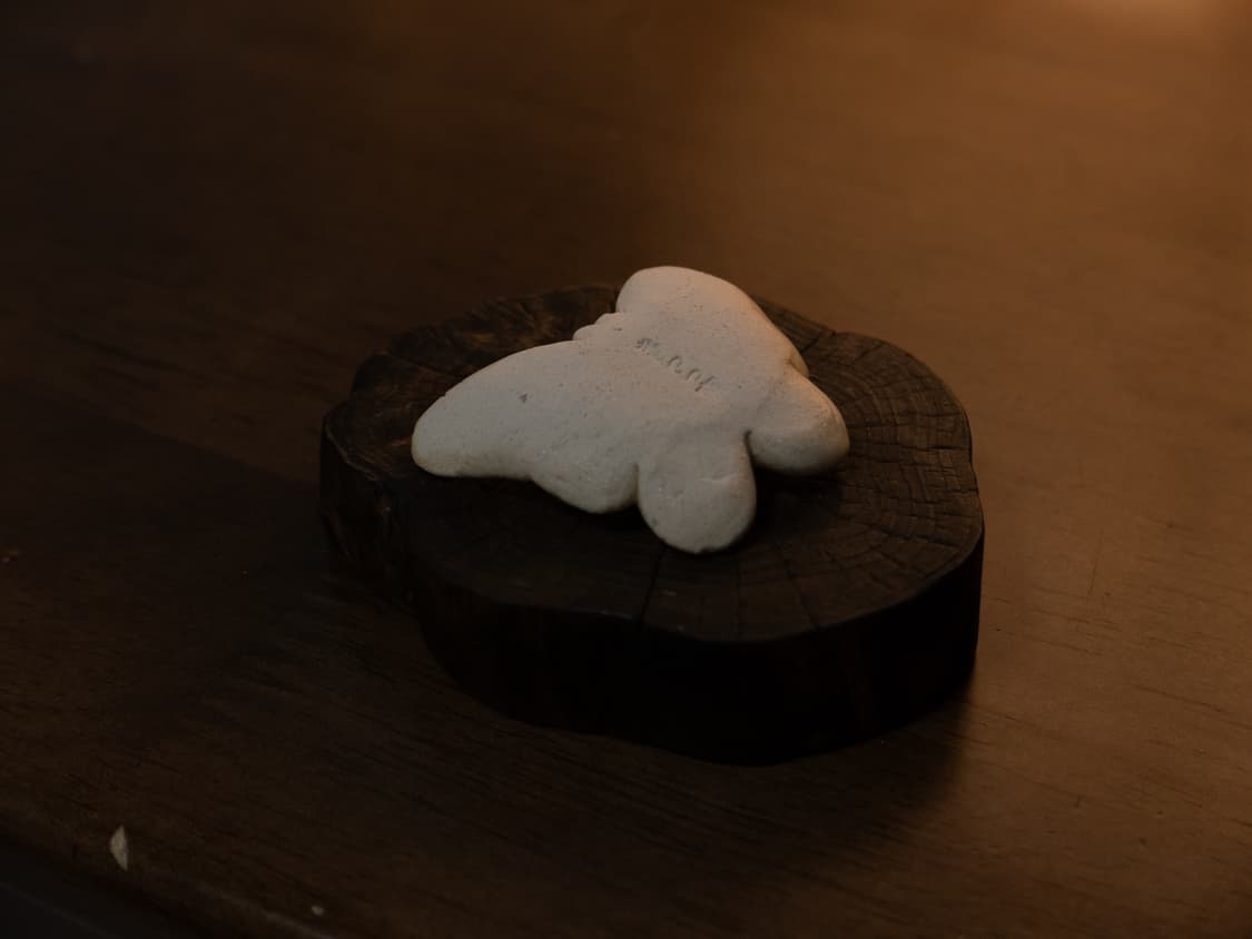 일본 빈티지 수제 나비 도자기 소품 상품이미지2