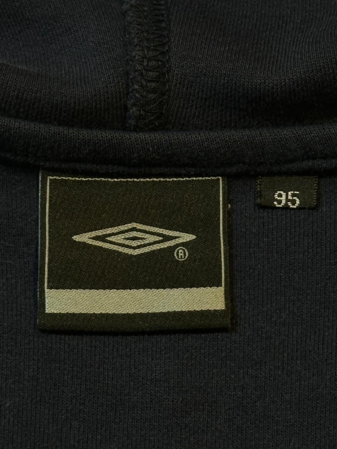 희귀) 엄브로 잉글랜드 올드스쿨 백로고 배색 후드집업 네이비 상품이미지6