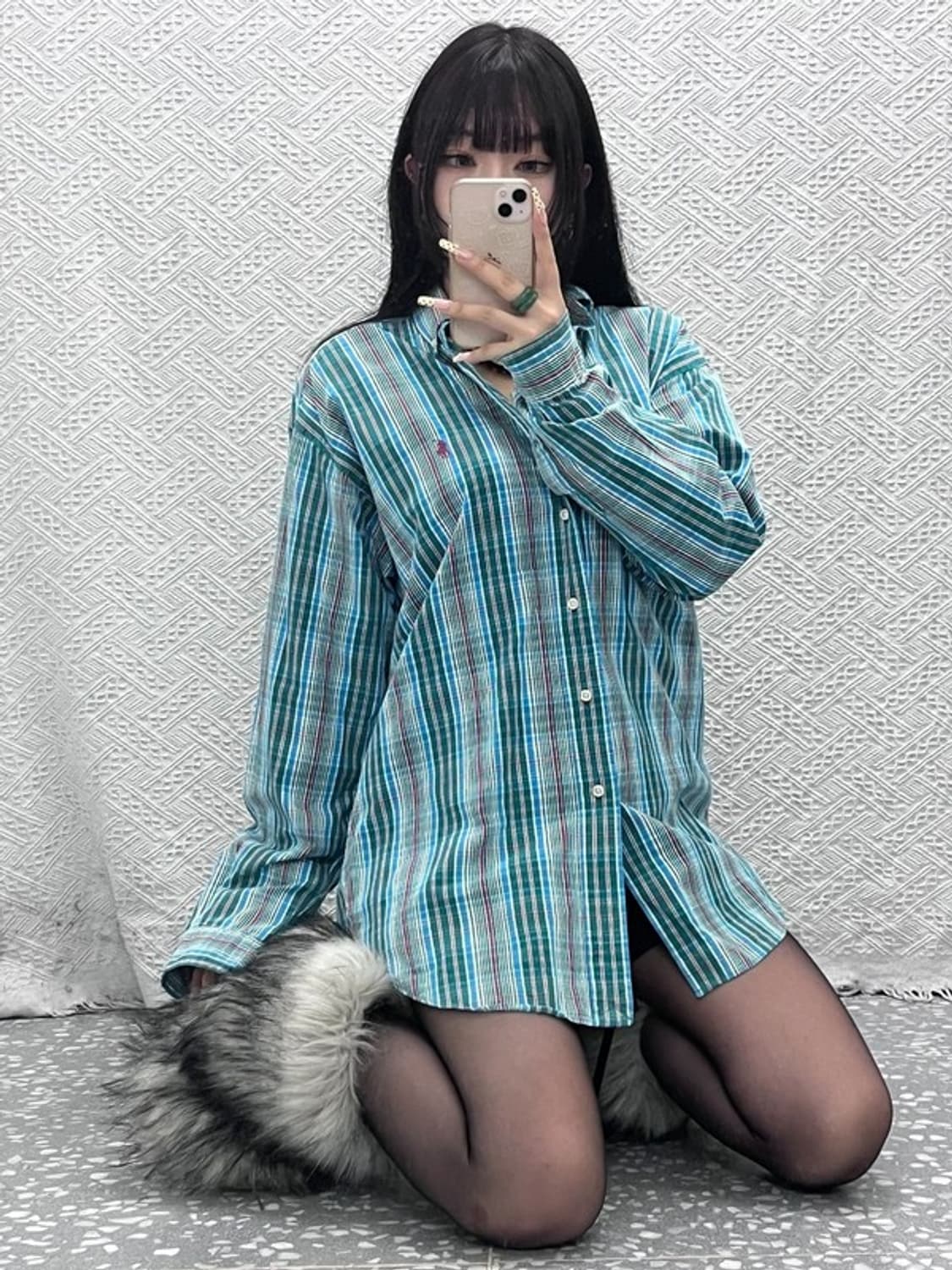 폴로 랄프로렌 컨트리 레트로 빈티지 민트맛 셔츠 M C09942 상품이미지1