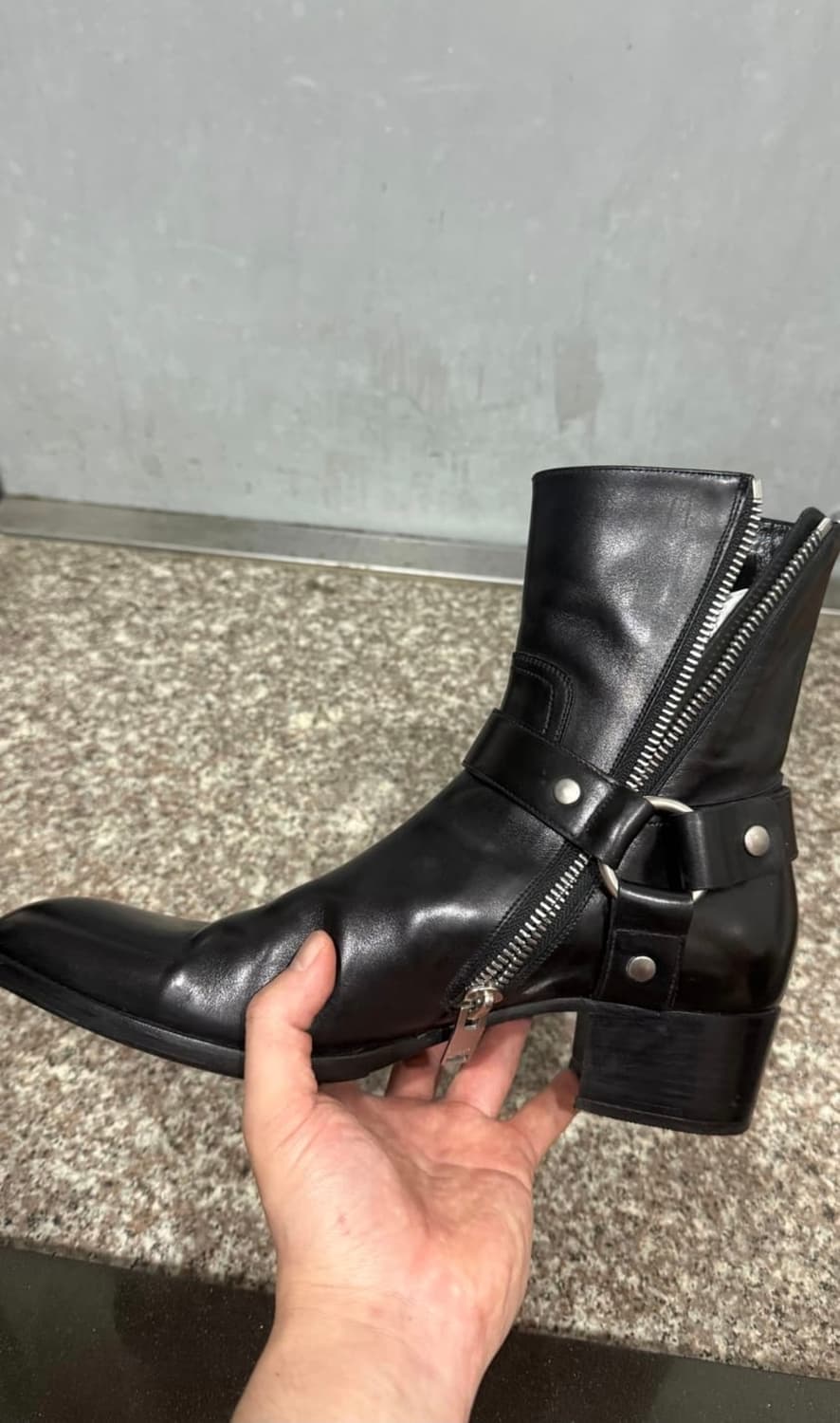 생로랑 13fw 에디슬리먼 바이시클 하네스 부츠 상품이미지2