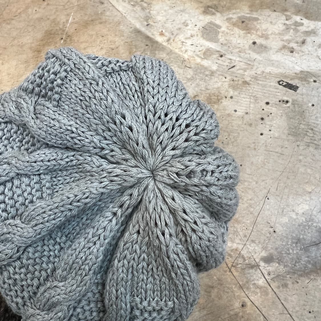 override 루즈핏 니트 비니 상품이미지3