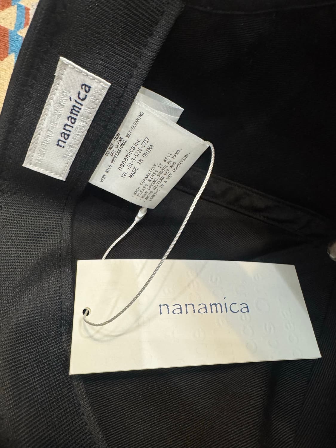 [OS] 나나미카 6패널 치노 캡 블랙 상품이미지8