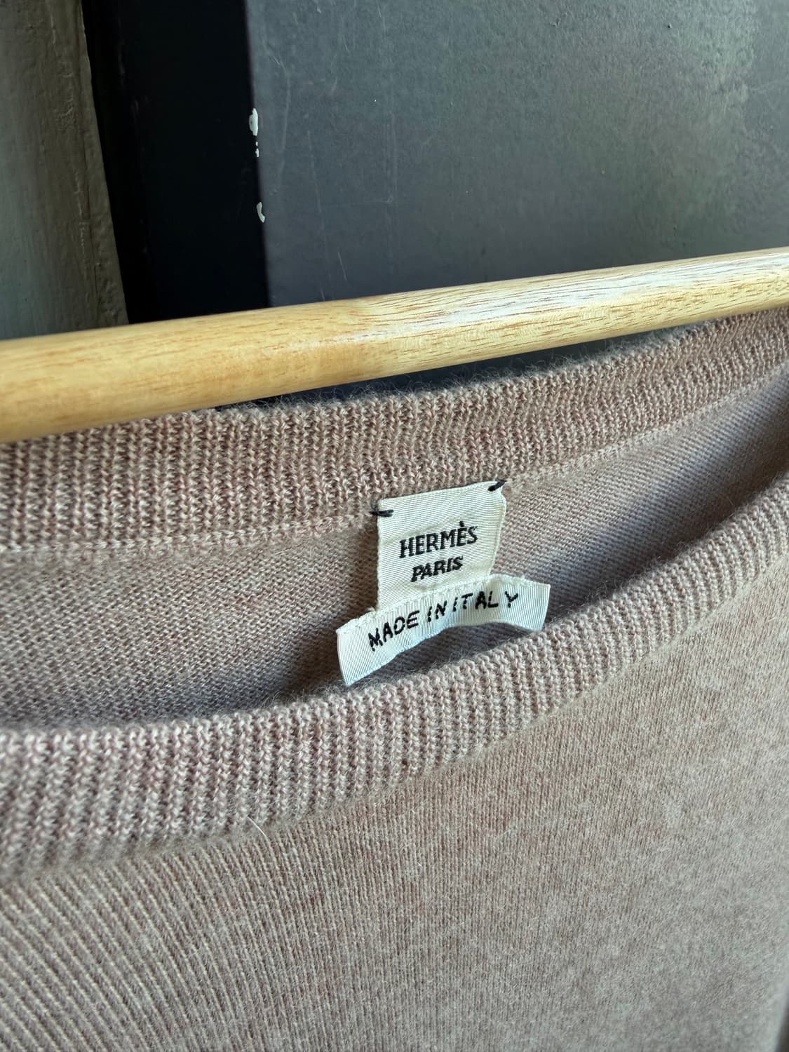 38/ 에르메스 캐시미어100% 라운드 니트 상품이미지5