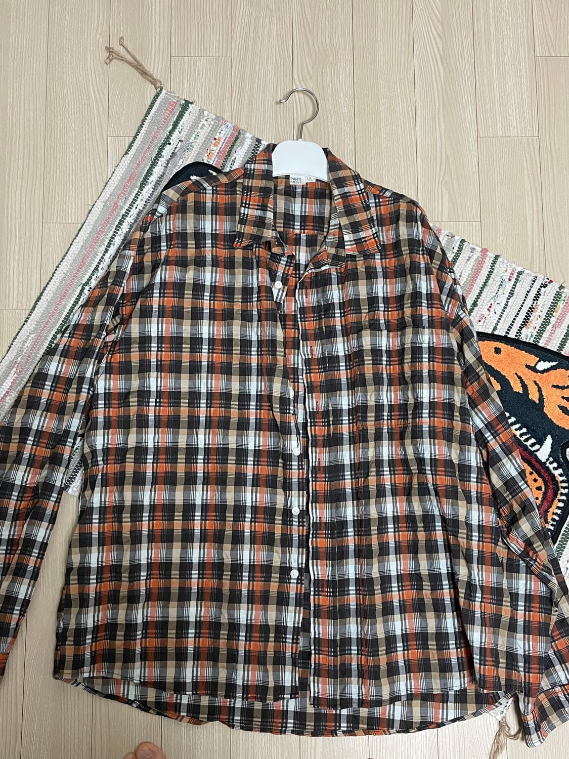 PARTIMENTO 체크 긴팔 셔츠 L 상품이미지1