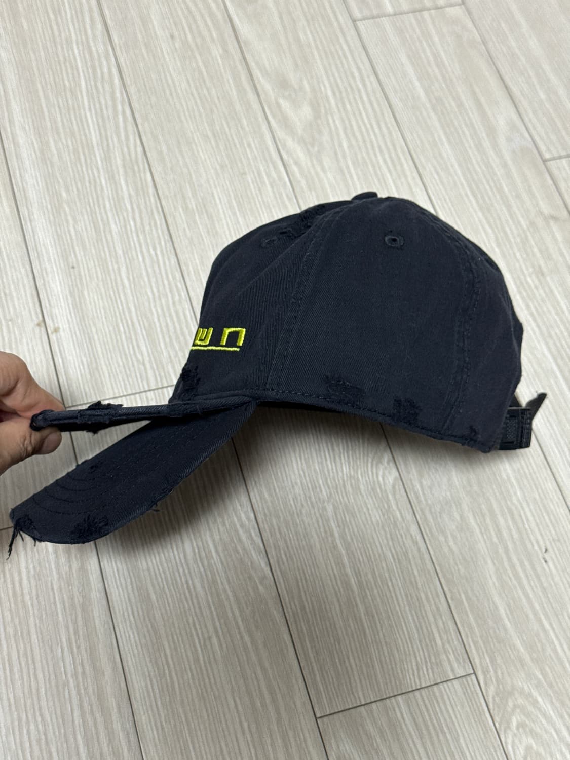 PSN OWN 더블 바이저 캡 블랙 상품이미지5