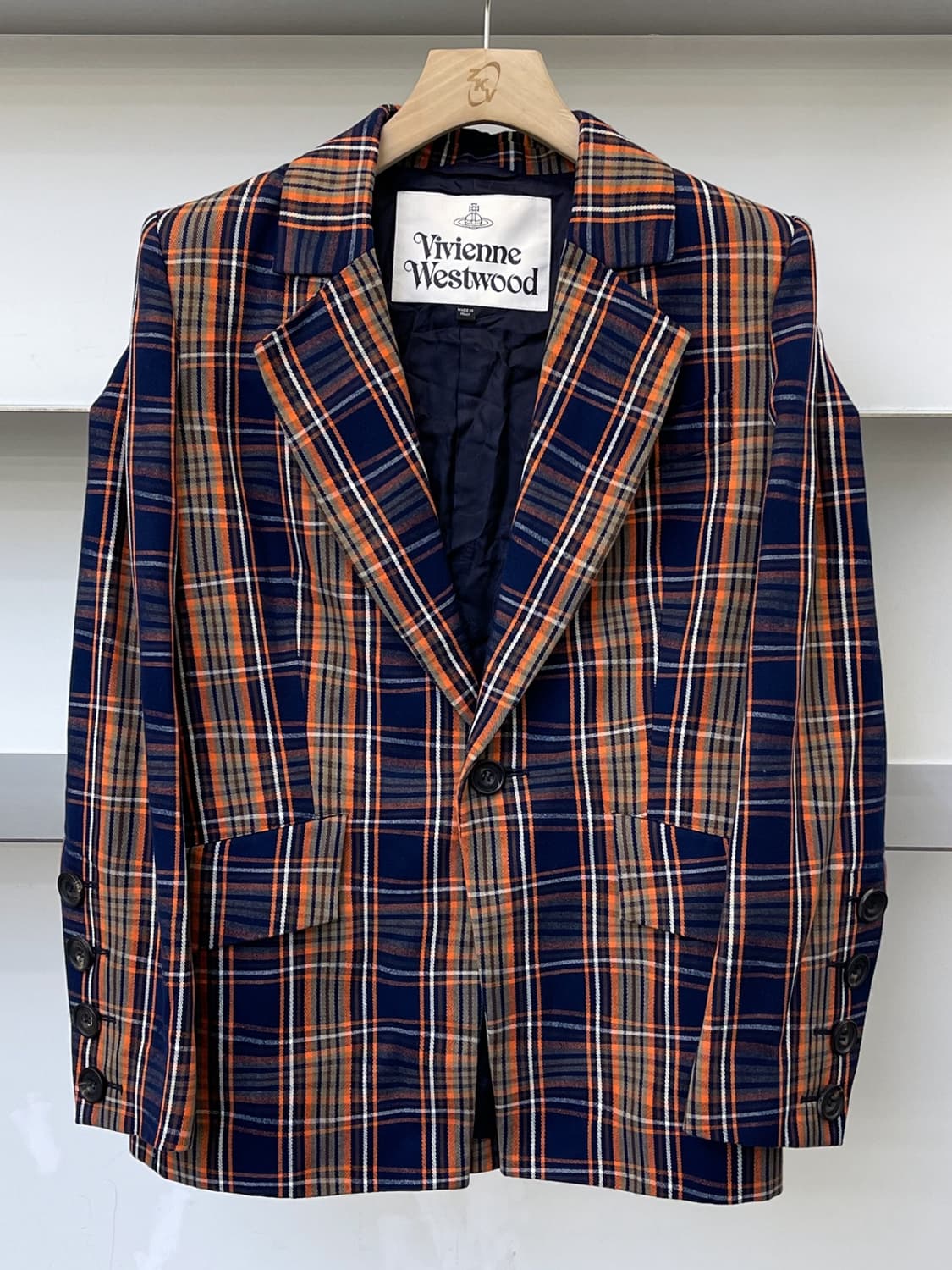 비비안 웨스트우드 20fw 1B 체크 블레이저 상품이미지1