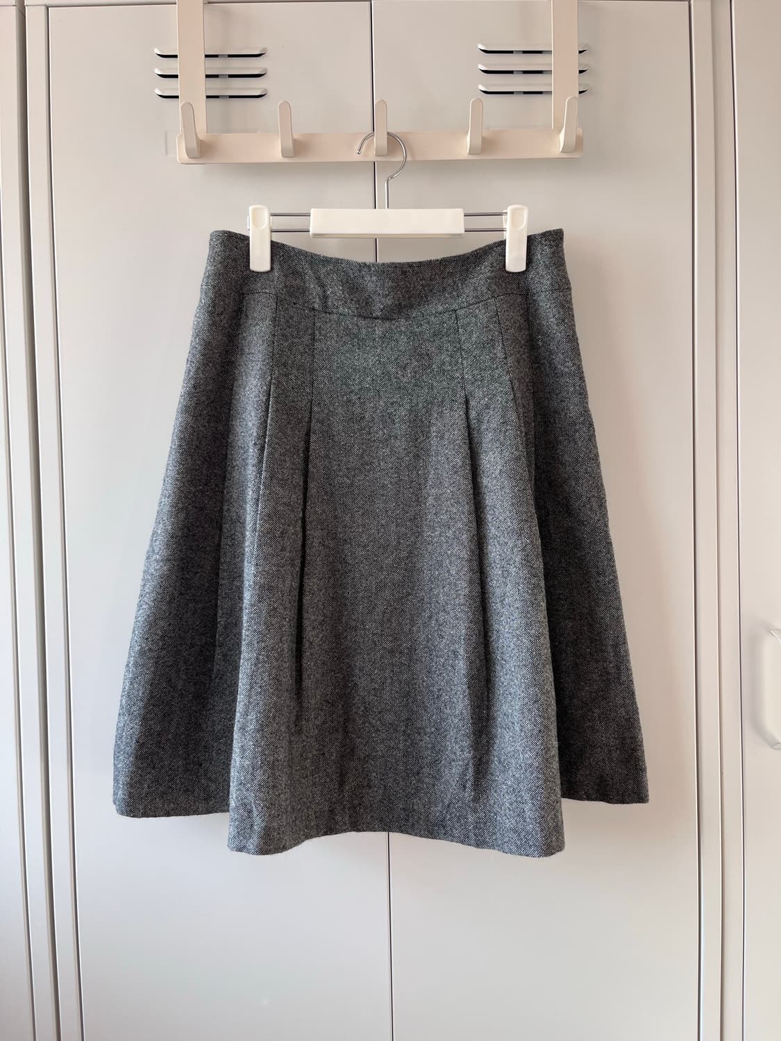 빈티지 주름 플리츠 미디 스커트 상품이미지1