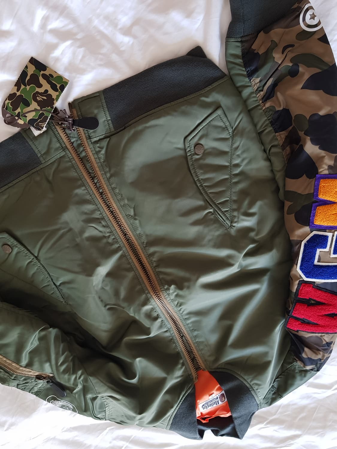 Bape  SHARK MA-1 bomber 쟈켓 상품이미지7