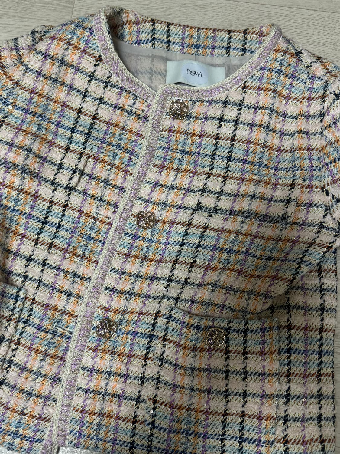 DEWL 트위드 자켓 스커트 셋업 55 상품이미지5