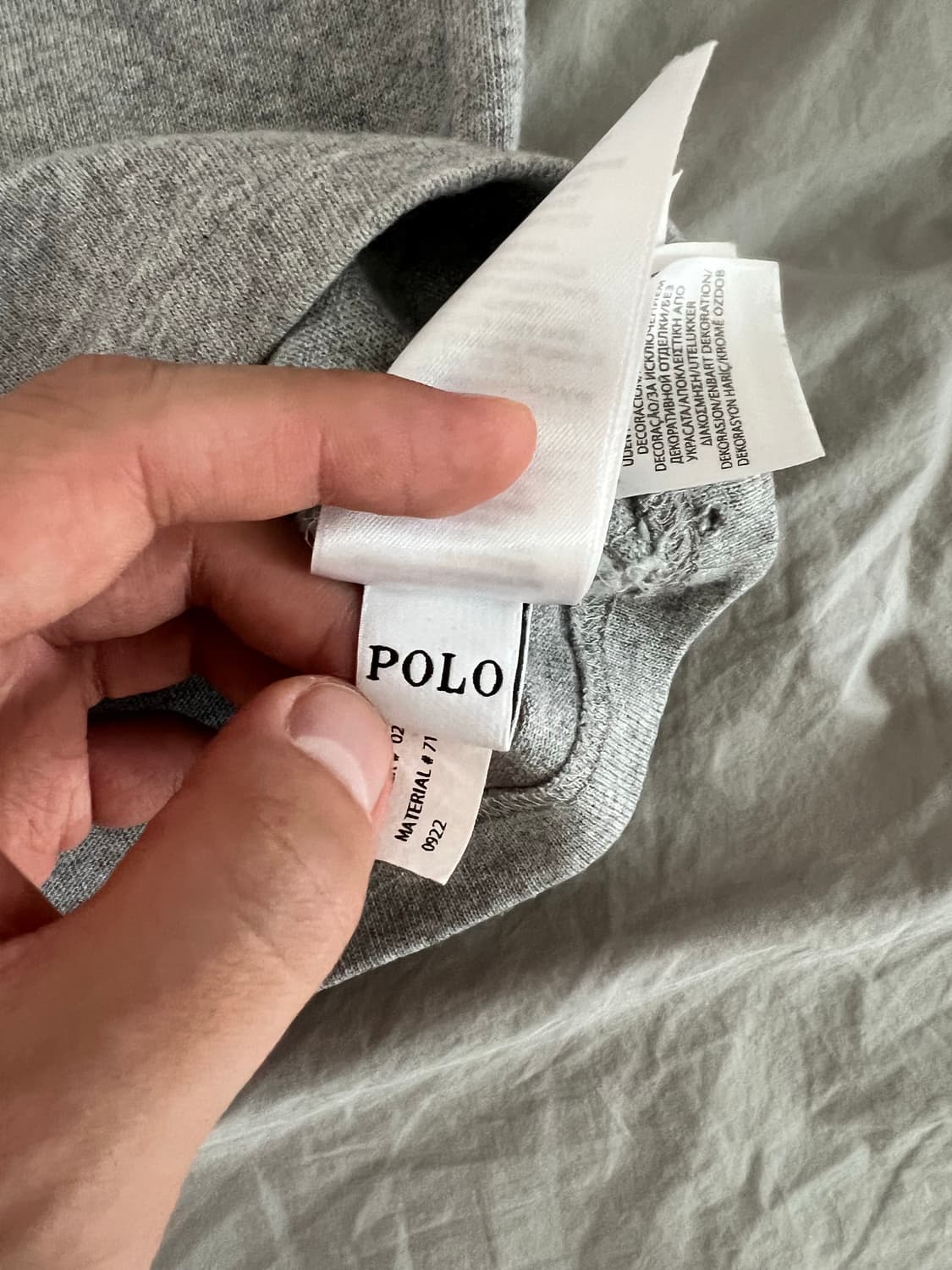 폴로 랄프 로렌 커스텀 슬림 핏 저지 크루넥 티셔츠 화이트  상품이미지6