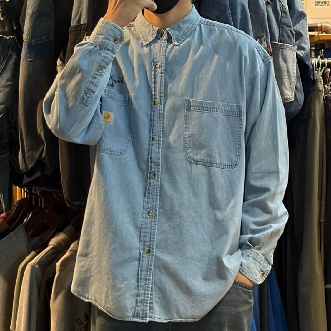 [NO.9] 칼하트 데님 긴팔셔츠 상품이미지2