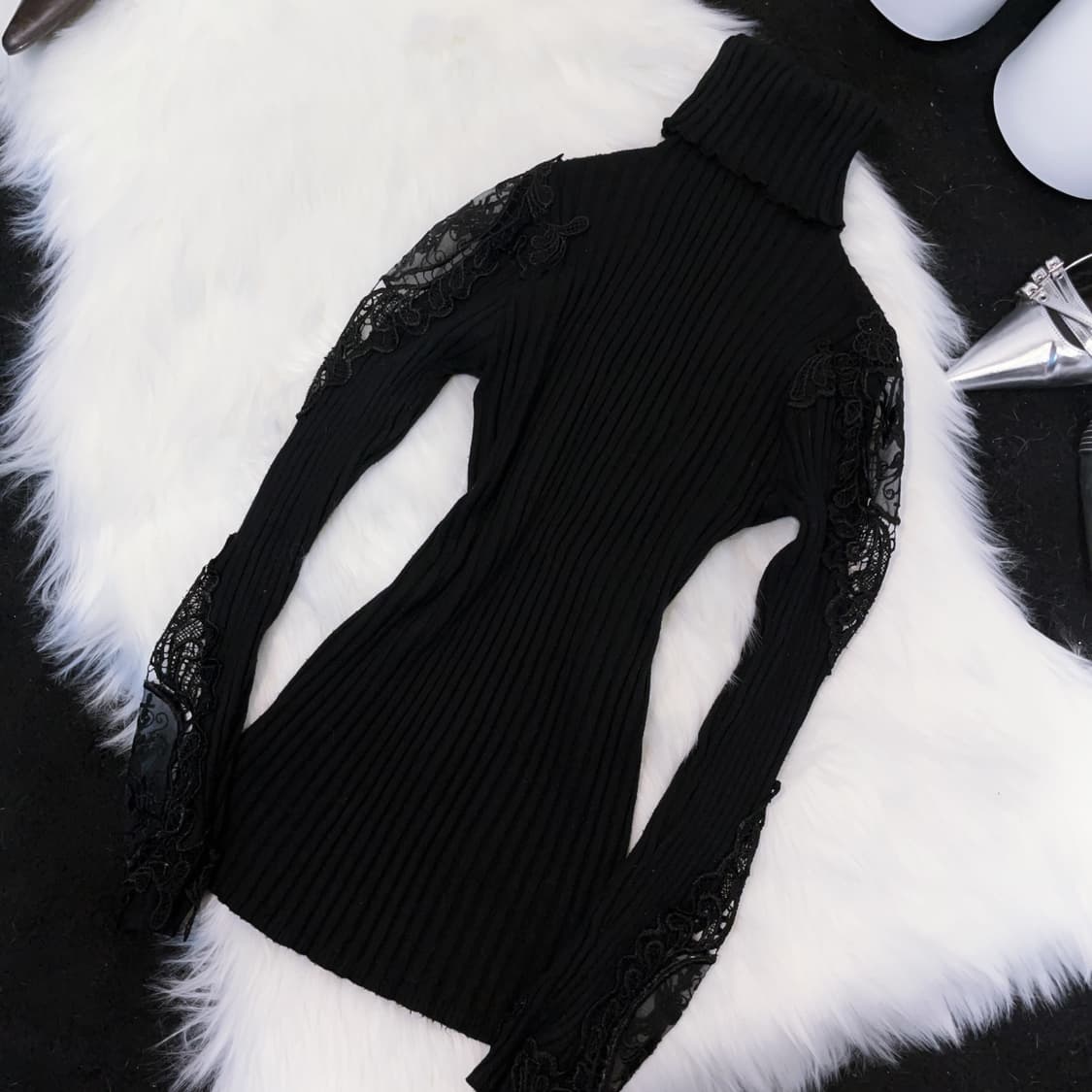 Oriental see-through turtleneck 상품이미지2