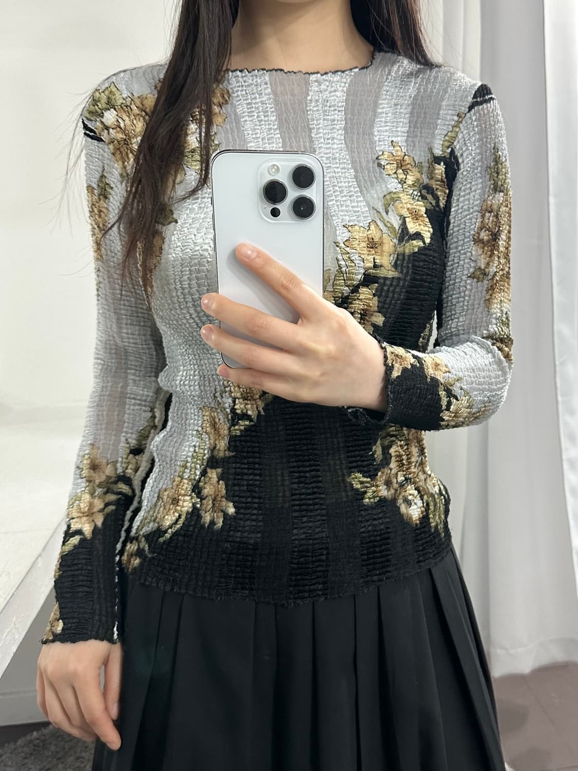 oriental pleats top 상품이미지1