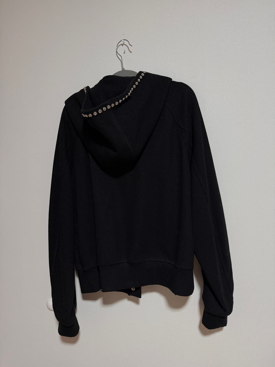 김미더영 스터드 머플러 후드 가디건  새상품  상품이미지6