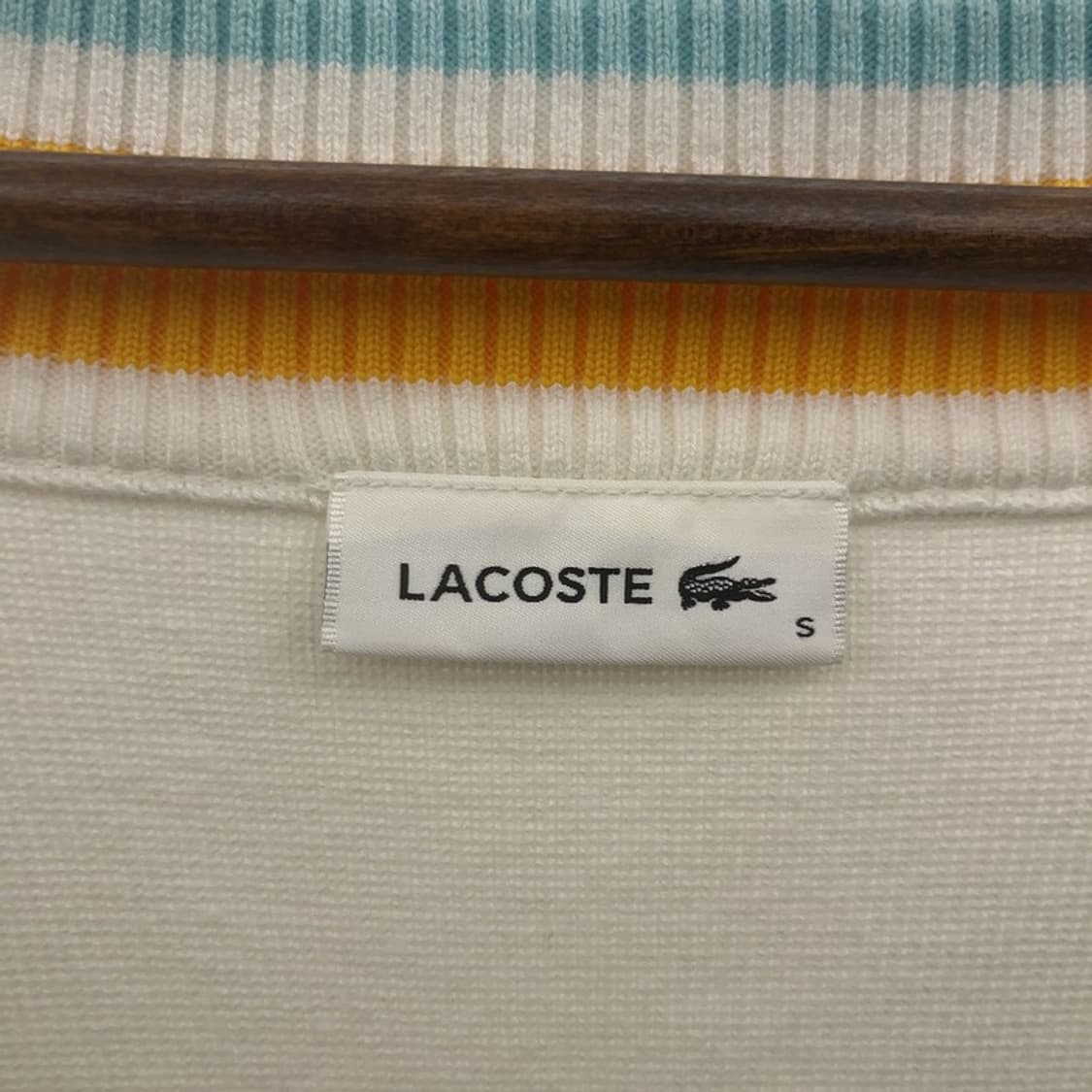 라코스테 레트로 컬러블록 브이넥 니트 S C07000 상품이미지5