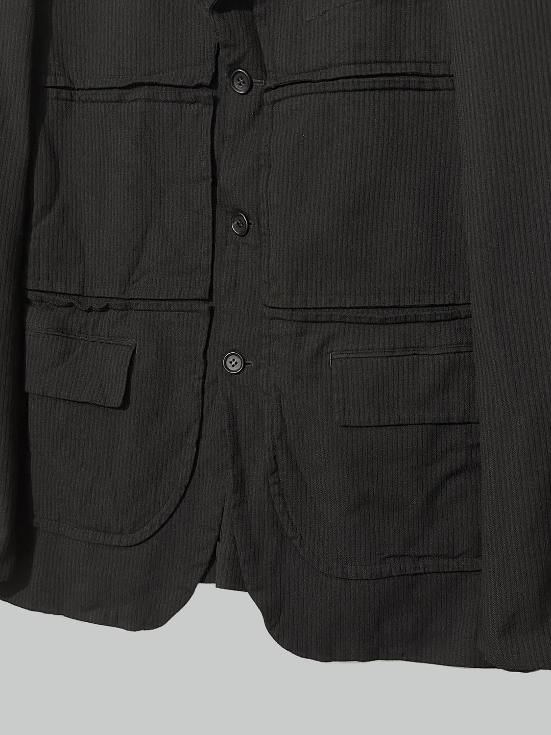 꼼데가르송 옴므 듀스 축융 폴리 더블 카라 블레이저 상품이미지6