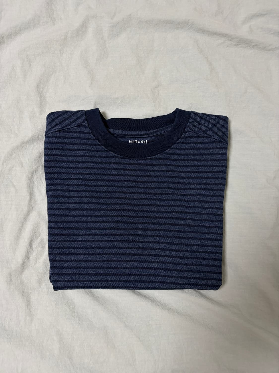 문달 이브 코튼 네이비 티셔츠 상품이미지4